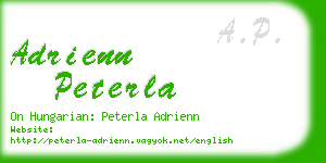 adrienn peterla business card